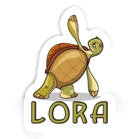 Lora Sticker Yoga Turtle Image