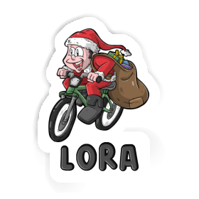 Sticker Bicycle Rider Lora Image