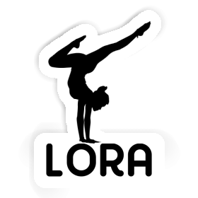 Sticker Lora Yoga Woman Image