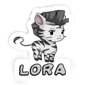 Sticker Zebra Lora Image