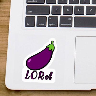 Autocollant Lora Aubergine Gift package Image