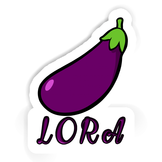 Sticker Lora Aubergine Gift package Image