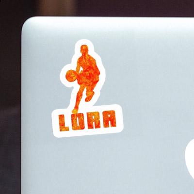 Autocollant Joueur de basket-ball Lora Laptop Image