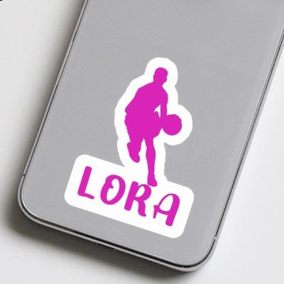 Sticker Lora Basketball Player Notebook Image