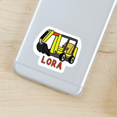 Sticker Mini-Excavator Lora Laptop Image