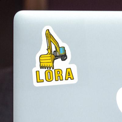 Sticker Lora Excavator Notebook Image