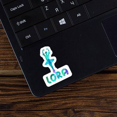 Ballerina Sticker Lora Laptop Image