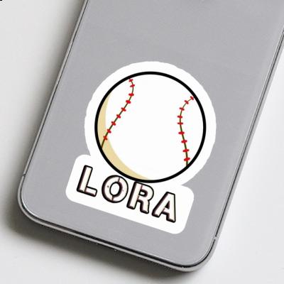 Lora Sticker Baseball Image