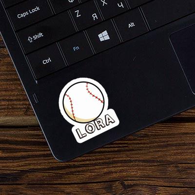 Lora Sticker Baseball Laptop Image