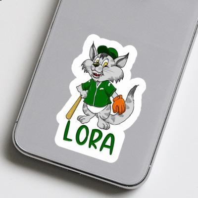 Autocollant Lora Chat Laptop Image