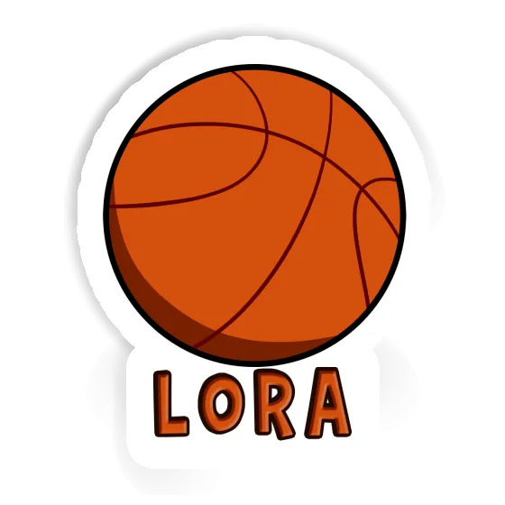 Autocollant Lora Ballon de basketball Notebook Image