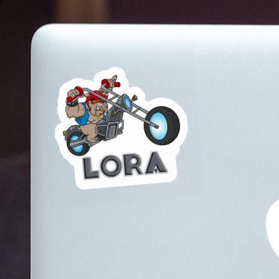 Lora Autocollant Motard Notebook Image