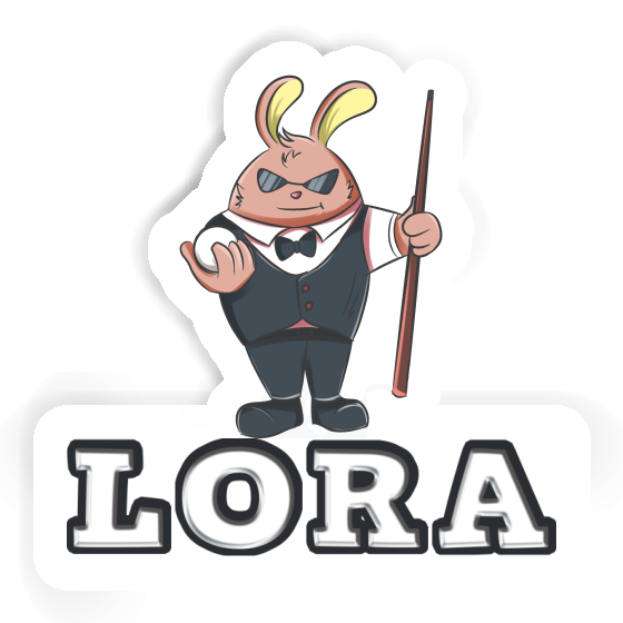 Sticker Billiard Player Lora Notebook Image