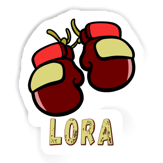 Lora Sticker Boxhandschuh Notebook Image