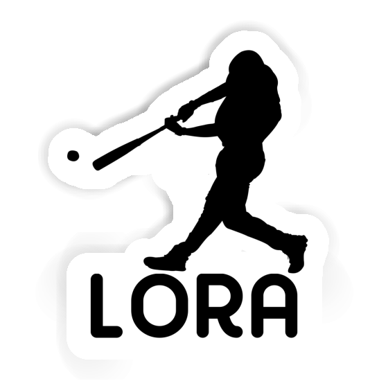 Lora Sticker Baseball Player Image