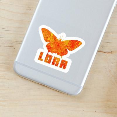 Lora Aufkleber Schmetterling Laptop Image