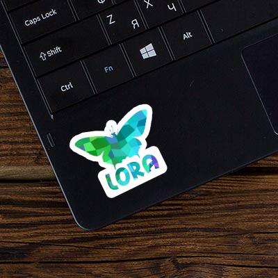 Lora Aufkleber Sommervogel Laptop Image