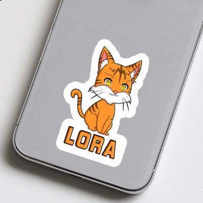 Aufkleber Katze Lora Image