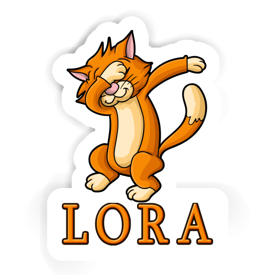 Autocollant Lora Chat Laptop Image