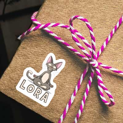 Yoga-Katze Sticker Lora Gift package Image