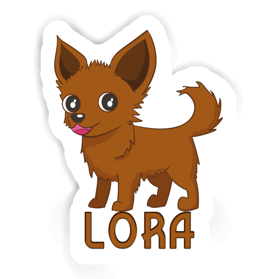 Sticker Lora Chihuahua Notebook Image