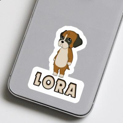 Aufkleber Boxer Lora Notebook Image