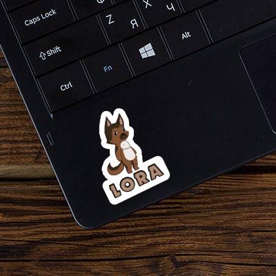 Sticker Lora Deutscher Schäferhund Notebook Image