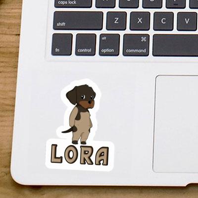 Deutsch Drahthaar Sticker Lora Laptop Image