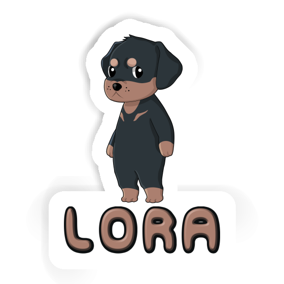 Rottweiler Sticker Lora Notebook Image