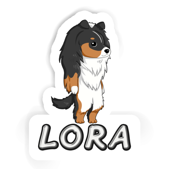 Sticker Shetland Sheepdog Lora Laptop Image