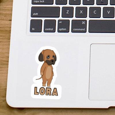 Sticker Deutsche Dogge Lora Laptop Image