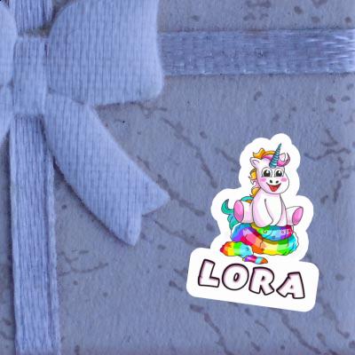 Lora Aufkleber Baby Einhorn Gift package Image