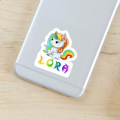 Sticker Unicorn Lora Laptop Image