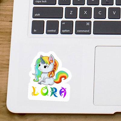 Sticker Unicorn Lora Notebook Image