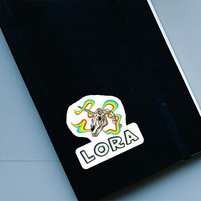 Sticker Lora Unicorn Skull Image