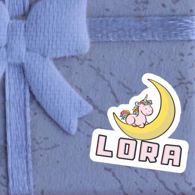 Moon Unicorn Sticker Lora Laptop Image