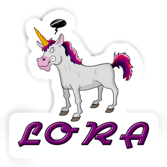 Angry Unicorn Sticker Lora Gift package Image