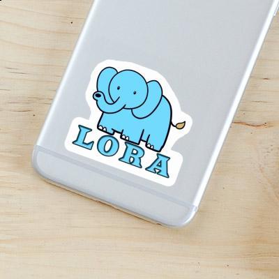 Sticker Elephant Lora Notebook Image