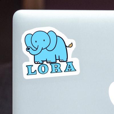 Sticker Elephant Lora Laptop Image