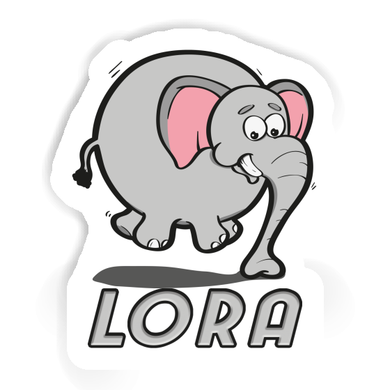 Lora Aufkleber Elefant Notebook Image