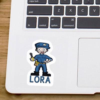 Lora Sticker Electrician Laptop Image