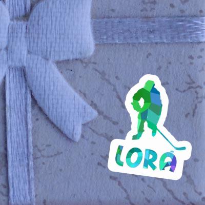 Joueur de hockey Autocollant Lora Image