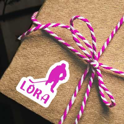 Lora Autocollant Joueuse de hockey Gift package Image