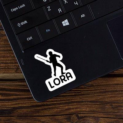 Lora Sticker Fencer Notebook Image