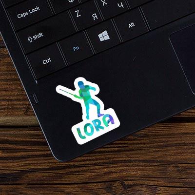 Fencer Sticker Lora Laptop Image