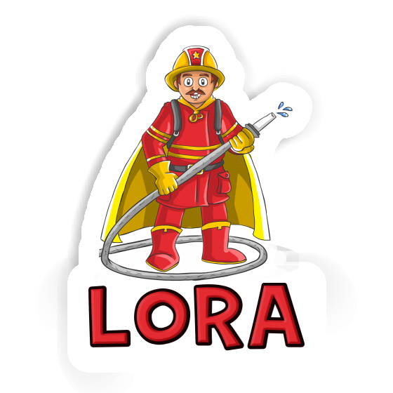 Sticker Lora Feuerwehrmann Laptop Image