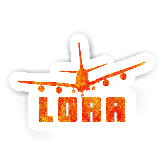 Sticker Lora Flugzeug Gift package Image