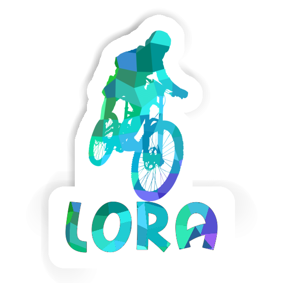 Freeride Biker Sticker Lora Notebook Image