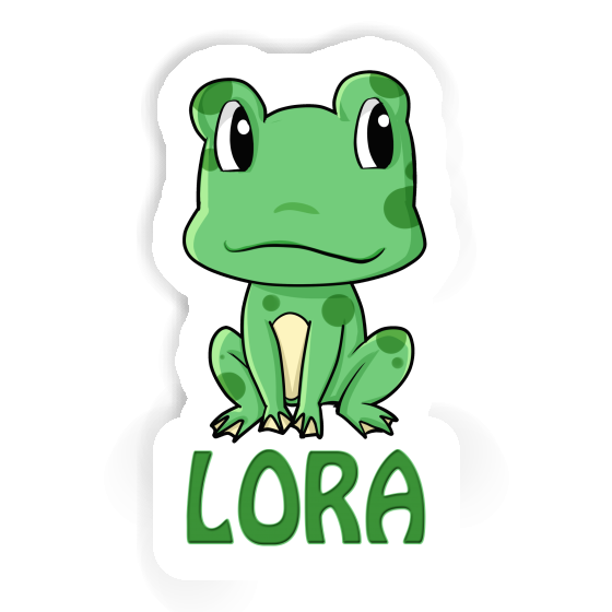 Lora Sticker Frog Notebook Image