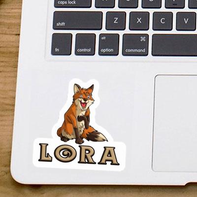 Lora Sticker Fox Notebook Image